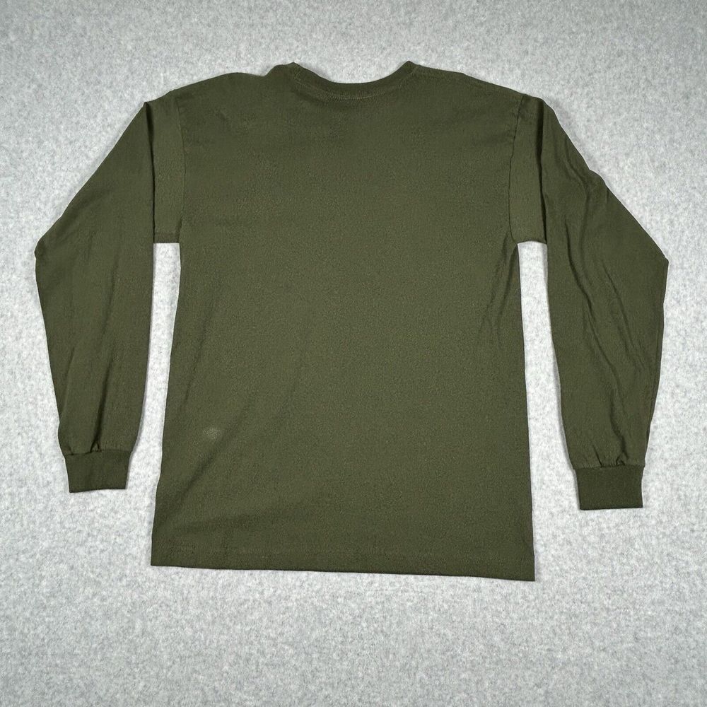 Rags Of Honor Men M L/S Don't Tread On Me T Shirt Dark Olive Green Military USA - Picture 5 of 8